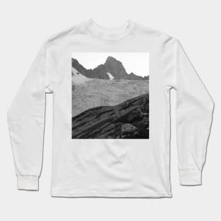 Alps Mountains Glassier Landscape Long Sleeve T-Shirt